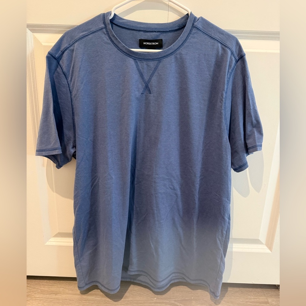 Nordstrom Classic Blue Short Sleeve Tee